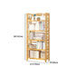 Adjustable Wood Book Shelf Bamboo Natural Shelf Bookcase Open Shelf Shelves Included Clearhalo 'Bookcases' 'furn' 'furn_bookcases' 'Furniture' 'Office Furniture' 1200x1200_a46dfaaa-3172-4842-974c-5052b8890a19