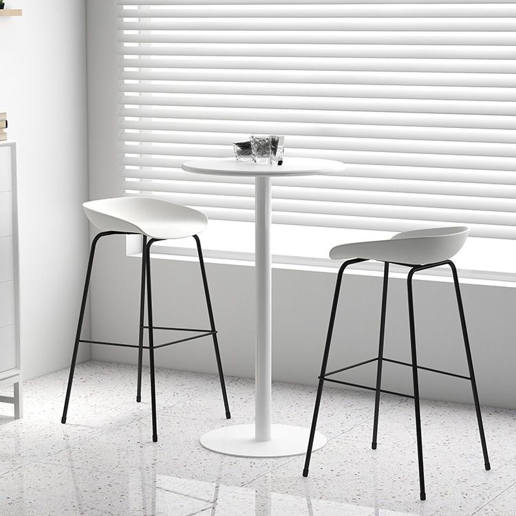 Contemporary Style Bar-stool Plastic Counter Bar Stool with Metal Legs for Kitchen Clearhalo 'Bar Furniture' 'Bar Stools' 'bar_stools' 'furn' 'furn_bar_stools' 'Furniture' 'furniture_bar_stools' 'Kitchen & Dining Furniture' 1200x1200_a46eff35-b812-455c-b03b-d7228547d7c8