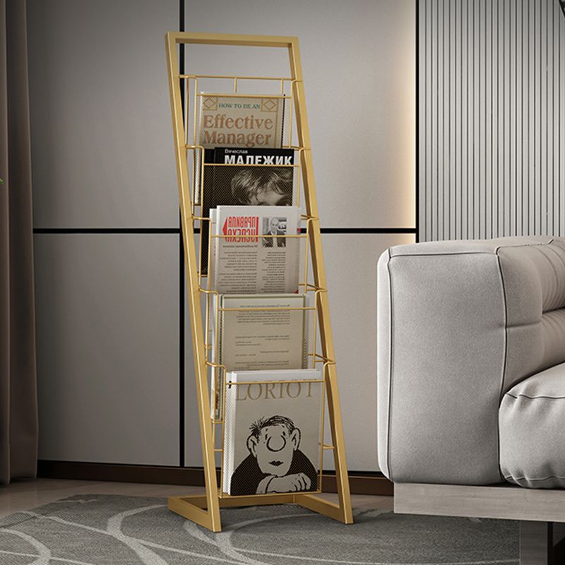 Industrial Ladder Bookcase Metal Vertical Shelf Bookcase for Home Office Clearhalo 'Bookcases' 'furn' 'furn_bookcases' 'Furniture' 'furniture_bookcases' 'kitchen' 'kitchen_bookcases' 'Living Room Furniture' 'Office Furniture' 1200x1200_a47369a6-369e-4090-ae51-d838fb380562