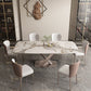 Modern Dining Set 1/2/5/7 Pcs Sintered Stone Dining Table with Chairs Clearhalo 'Dining Room Sets' 'Dining Tables & Seating' 'dining_room_set' 'furn' 'furn_dining_room_set' 'Furniture' 'Kitchen & Dining Furniture' 1200x1200_a4745670-8528-46a6-a2cc-e0ff15278347