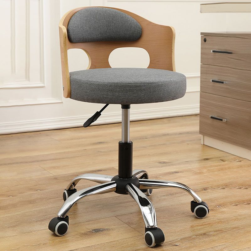 Industrial Style Bar-stool Round Seat with Adjustable Height Barstool for Kitchen Clearhalo 'Bar Furniture' 'Bar Stools' 'bar_stools' 'furn' 'furn_bar_stools' 'furniture_bar_stools' 'Kitchen & Dining Furniture' 'kitchen&dining_furn' 'kitchen' 'kitchen_furn' Furniture' 1200x1200_a4756b44-b43e-4b59-ac3e-49d89702f638