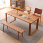 Mesa de comedor de cocina contemporánea Mesa de comedor rectangular de madera maciza