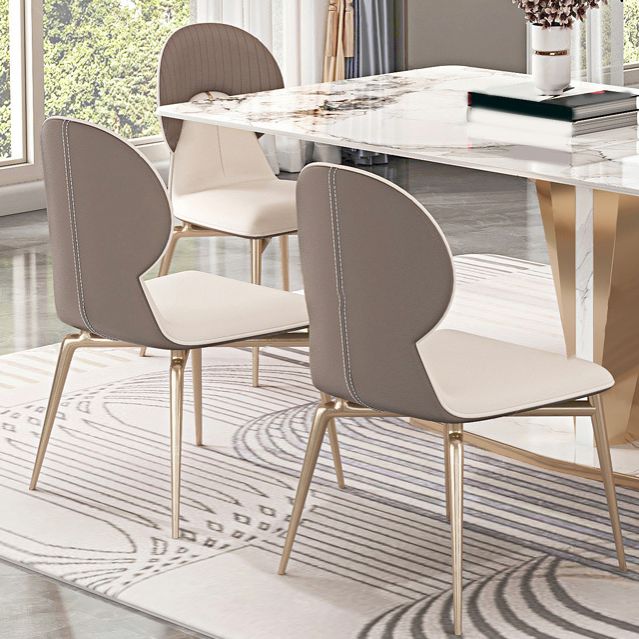 Luxurious 1/2/3/4/5/6/7 Pieces Rectangle Dining Set Sintered Stone Top Dinette Table Set Clearhalo 'Dining Room Sets' 'Dining Tables & Seating' 'dining_room_set' 'furn' 'furn_dining_room_set' 'Furniture' 'Kitchen & Dining Furniture' 1200x1200_a476b7a1-6268-4ae2-b68b-30b9f5f3f016