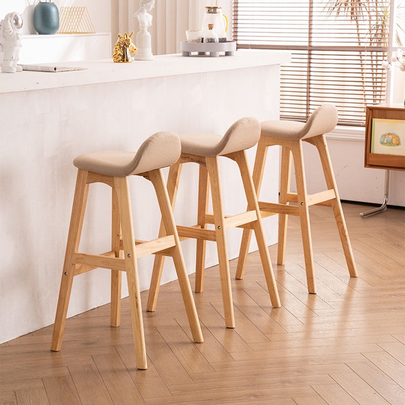 Contemporary 29-inch Indoor Bar Stool Wood Armless Low Back Stool with Footrest Clearhalo 'Bar Furniture' 'Bar Stools' 'bar_stools' 'furn' 'furn_bar_stools' 'furniture_bar_stools' 'Kitchen & Dining Furniture' 'kitchen&dining_furn' 'kitchen' 'kitchen_furn' Furniture' 1200x1200_a4787f4d-f189-4396-a630-fe755e42f887
