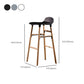 Scandinavian Solid Wood Legs Bar Stool Armless Plastic Bar Stool for Living Room Clearhalo 'Bar Furniture' 'Bar Stools' 'bar_stools' 'furn' 'furn_bar_stools' 'Furniture' 'Kitchen & Dining Furniture' 1200x1200_a47a77b1-0e7f-4450-818d-40be672e3424