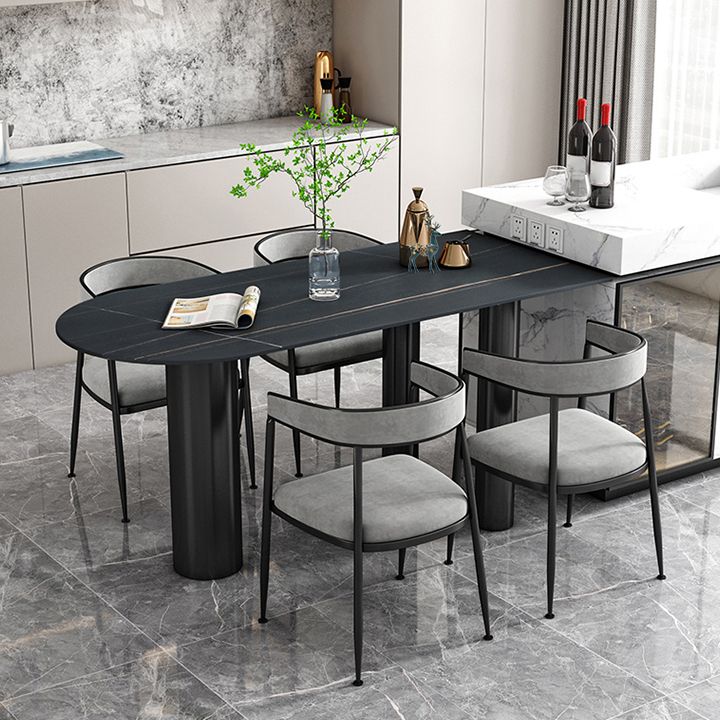Sintered Stone Dining Table Modern Style Dining Table for Kitchen Clearhalo ' dining_table' 'Dining Tables & Seating' 'Dining Tables' 'furn' 'furn_dining_table' 'Furniture' 'furniture_dining_table' 'Kitchen & Dining Furniture' 'kitchen&dining_furn' 'kitchen' 'kitchen_dining_table' 1200x1200_a47af20c-26b3-44df-9578-7e7b0441ece9