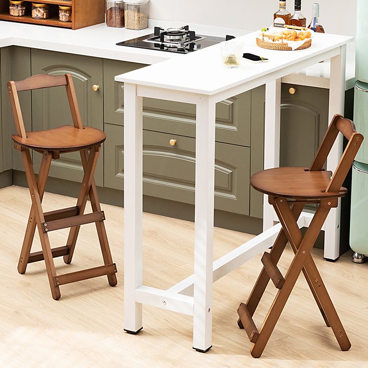 Sgabello in legno in stile moderno con bancone e sgabello da bar per soggiorno