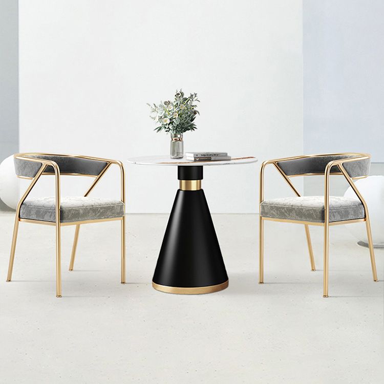 Modern Velvet Dining Chair 30''H Open Back Dining Side Chair with Metal Base for Restaurant Clearhalo ' kitchen&dining_furn' 'Dining Chairs' 'Dining Tables & Seating' 'dining_chair' 'furn' 'furn_dining_chair' 'Furniture' 'furniture_dining_chair' 'Kitchen & Dining Furniture' 'kitchen' 1200x1200_a480034c-8fad-4796-b138-5ba48012b5b2