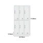 Contemporary Style Wardrobe White Metal Wardrobe Closet for Home Clearhalo 'Armoires & Wardrobes' 'armoires_wardrobes' 'Bedroom Furniture' 'furn' 'furn_armoires_wardrobes' 'Furniture' 1200x1200_a481b1bf-540f-4de1-9c90-1eee9d536e3f
