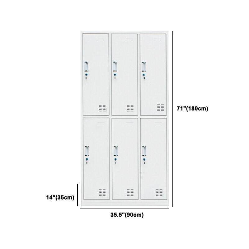 Contemporary Style Wardrobe White Metal Wardrobe Closet for Home Clearhalo 'Armoires & Wardrobes' 'armoires_wardrobes' 'Bedroom Furniture' 'furn' 'furn_armoires_wardrobes' 'Furniture' 1200x1200_a481b1bf-540f-4de1-9c90-1eee9d536e3f