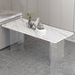 Modern 1/2/5 Pieces Dining Set Rectangle Stone Dining Table for Dining Room Kitchen Clearhalo 'Dining Room Sets' 'Dining Tables & Seating' 'dining_room_set' 'furn' 'furn_dining_room_set' 'Furniture' 'Kitchen & Dining Furniture' 1200x1200_a481ce68-c426-490c-93bf-8aaaf4c36bff