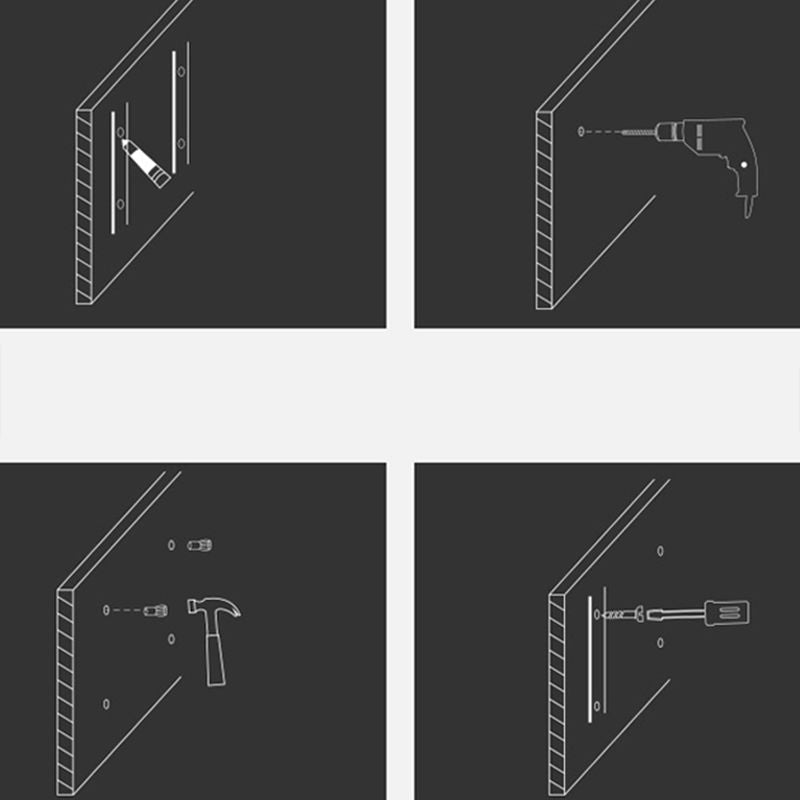 Industrial Style Bookcase Wall Mounted Bookshelf for Office and Study Room Clearhalo 'Bookcases' 'furn' 'furn_bookcases' 'Furniture' 'Office Furniture' 1200x1200_a483cb6f-8e84-4af5-9a83-40c27486d765
