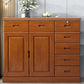 Solid Wood 1/2 - Door Accent Cabinet Mid Century 15.7" D Storage Cabinet with Drawers Clearhalo 'Cabinets & Chests' 'cabinets_chests' 'furn' 'furn_cabinets_chests' 'Furniture' 'Living Room Furniture' 1200x1200_a48614f0-adaf-4c00-b1c9-ab8b6ab6a6c1