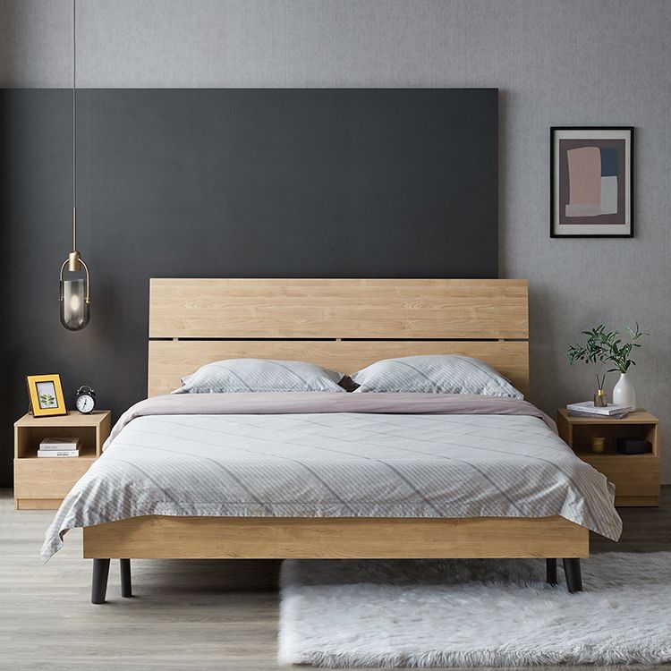 Le lit de haut niveau 42.12 "avec matelas de tête de lit inclus en bois
