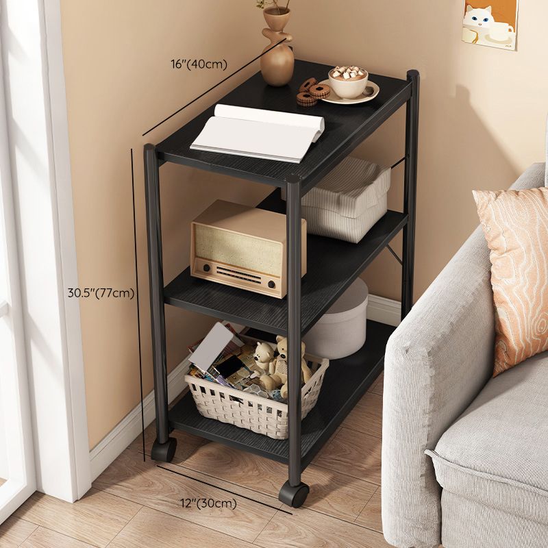 3-Shelf Bookcase Wooden and Metal Shelf Bookcase for Home Office Clearhalo 'Bookcases' 'furn' 'furn_bookcases' 'Furniture' 'Office Furniture' 1200x1200_a48801d5-a95e-487e-8924-7baf73cd266a