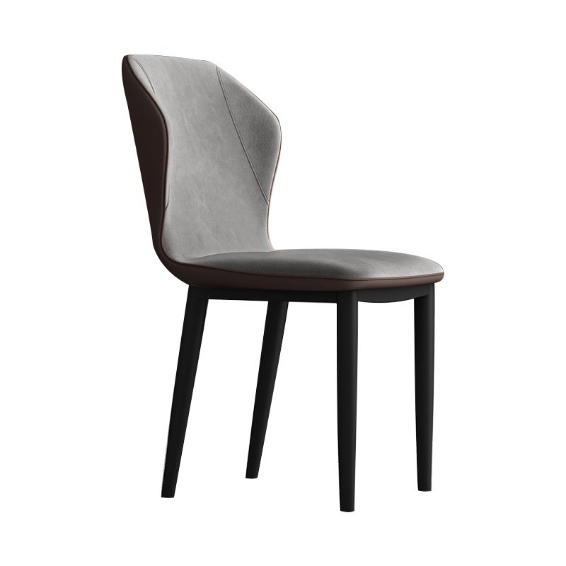 Upholstered Scandinavian Home Side Chair Wingback Matte Finish Dining Chair Clearhalo ' kitchen&dining_furn' 'Dining Chairs' 'Dining Tables & Seating' 'dining_chair' 'furn' 'furn_dining_chair' 'Furniture' 'furniture_dining_chair' 'Kitchen & Dining Furniture' 'kitchen' 1200x1200_a4884ee6-3b9c-4fb5-9f84-56353502e817