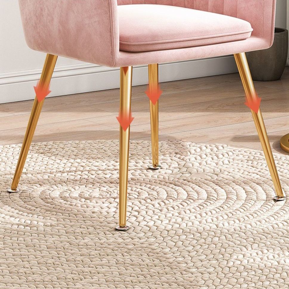 Scandinavian Powder Room Solid Back Side Chair Velvet Matte Finish Dining Chair Clearhalo ' kitchen&dining_furn' 'Dining Chairs' 'Dining Tables & Seating' 'dining_chair' 'furn' 'furn_dining_chair' 'Furniture' 'furniture_dining_chair' 'Kitchen & Dining Furniture' 'kitchen' 1200x1200_a489d860-157e-4ae0-8482-cd5e3efccf6f