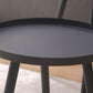 Metal Round 3 Legs End Table Minimalist Tray Top Accent Side Table