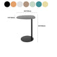 Pedestal Iron Side Table Minimalist End Table for Living Room