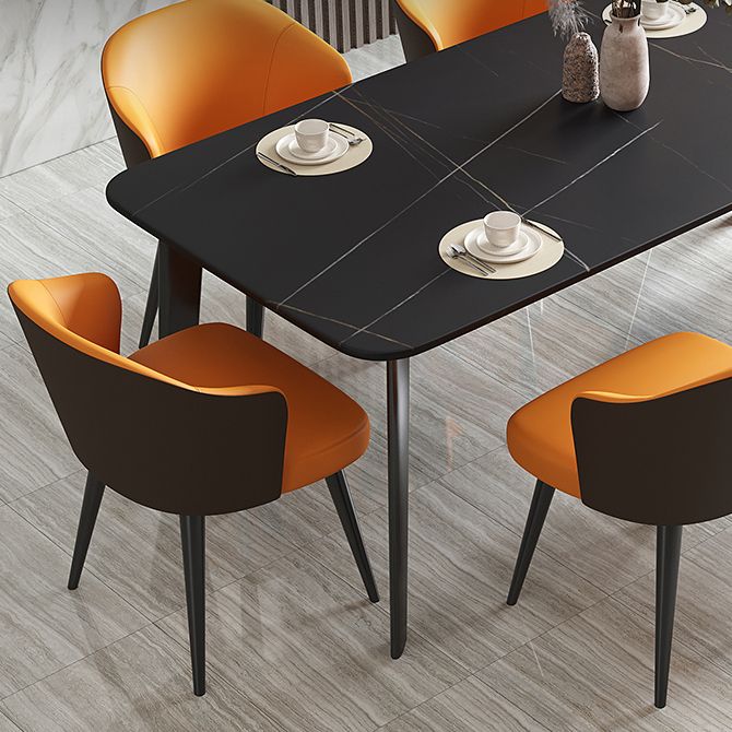 Contemporary 1/2/5/7 Pieces Dining Set Sintered Stone Dining Table Clearhalo 'Dining Room Sets' 'Dining Tables & Seating' 'dining_room_set' 'furn' 'furn_dining_room_set' 'Furniture' 'furniture_dining_room_set' 'Kitchen & Dining Furniture' 'kitchen&dining_furn' 'kitchen' 1200x1200_a48b7600-4547-45e0-9ed4-6c9f598f3b7b