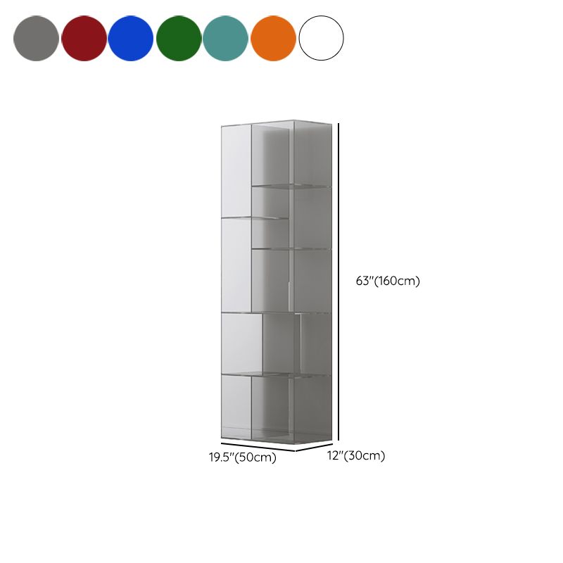 Standard Closed Back Bookshelf Modern Style Acrylbuchhandel