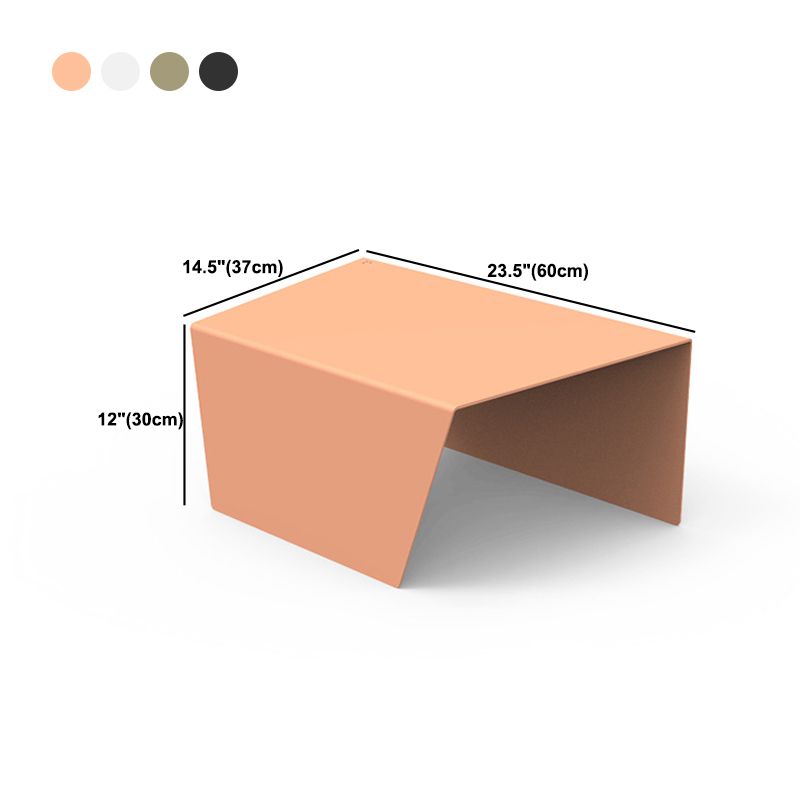 11.8-Inch Tall End Table Sled Metal Geometric Sofa Side Table Clearhalo 'Coffee & Accent Tables' 'End & Side Tables' 'end_side_tables' 'furn' 'furn_end_side_tables' 'Furniture' 'Living Room Furniture' 1200x1200_a48e57d7-df9b-463e-b260-b7f42f25d8a9