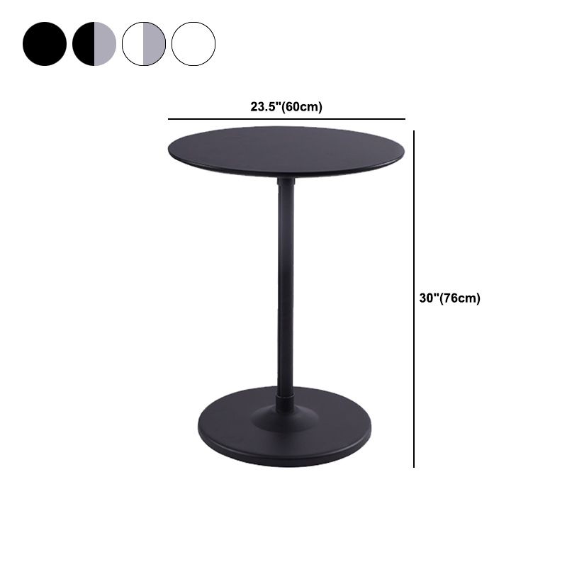 Tavolo da goccia di piedistallo contemporaneo tavolo laterale rotondo per soggiorno