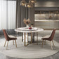 Round Dining Set 1/3/4/5/7 Pcs Stone Dining Table and Upholstered Chairs Clearhalo 'Dining Room Sets' 'Dining Tables & Seating' 'dining_room_set' 'furn' 'furn_dining_room_set' 'Furniture' 'Kitchen & Dining Furniture' 1200x1200_a48ebac8-e9f2-408c-819e-83335ff93919