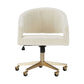 White Modern Swivel Chair Adjustable Seat Height Office Chair with Wheels Clearhalo 'furn' 'furn_office_chair' 'Furniture' 'Office Chairs' 'Office Furniture' 'office_chair' 1200x1200_a4904e56-5d16-40b6-bdd4-e08a8f4bafd7