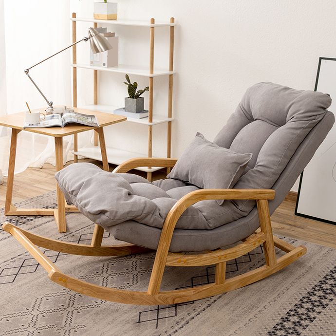 Chaute à bascule canapé de loisir de style contemporain chaise à bascule intérieure avec coussin