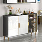 Stone contemporanee sideboard regolabili ripiani per sala da pranzo sideboard
