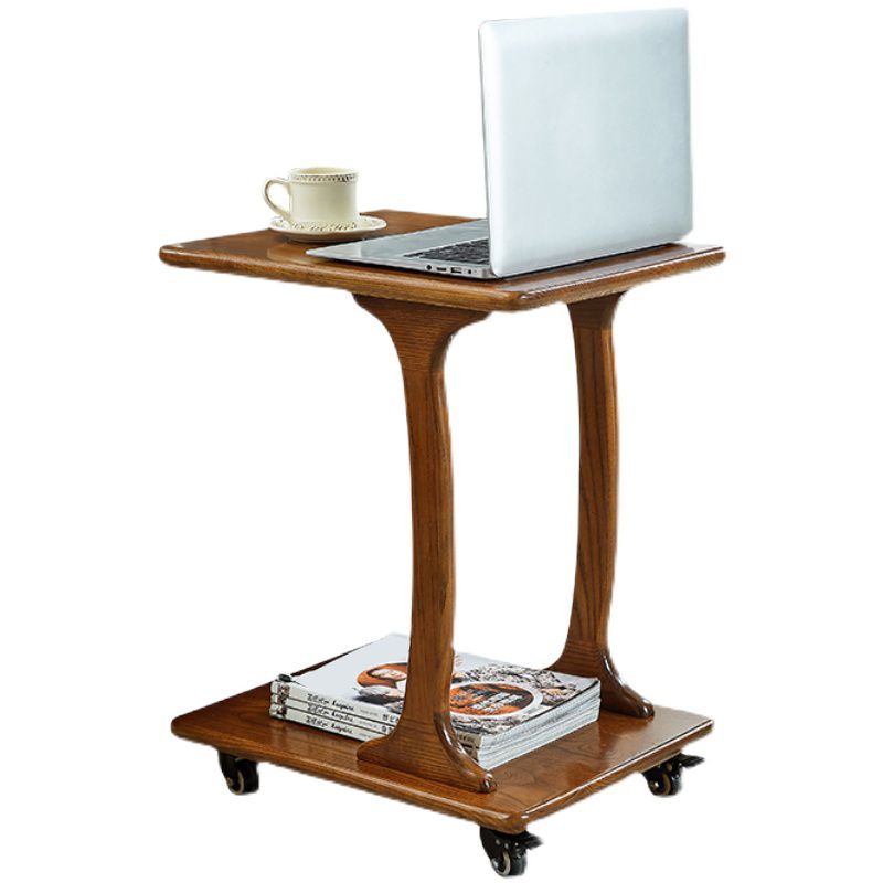 Modernismo in legno massiccio tavolo notturno del comodino del letto di scaffale inferiore per camera da letto