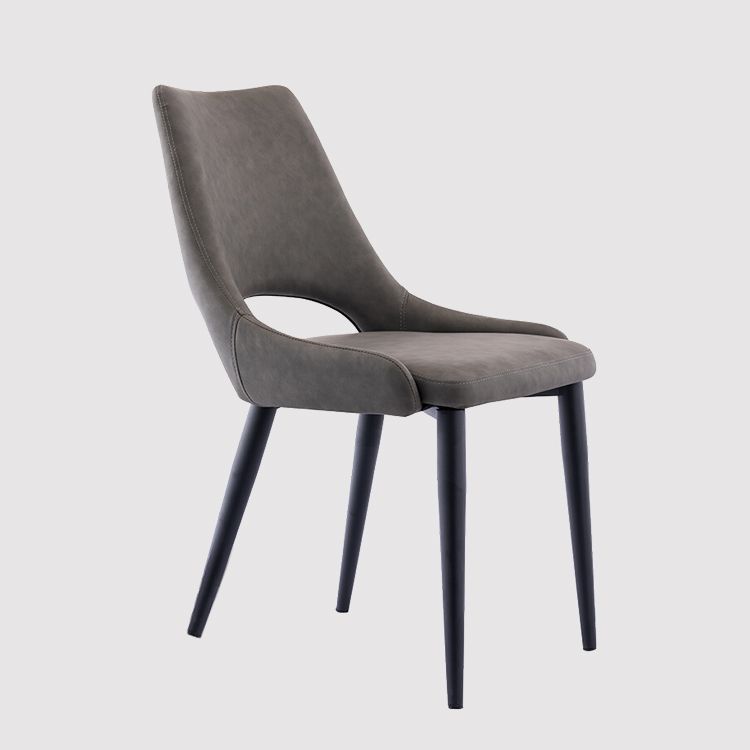 Industrial Metal Dining Room Chairs Armless Leather Dining Chairs for Restaurant Use Clearhalo ' kitchen&dining_furn' 'Dining Chairs' 'Dining Tables & Seating' 'dining_chair' 'furn' 'furn_dining_chair' 'Furniture' 'furniture_dining_chair' 'Kitchen & Dining Furniture' 'kitchen' 1200x1200_a4934ab7-2841-4417-9517-6155c7629d52