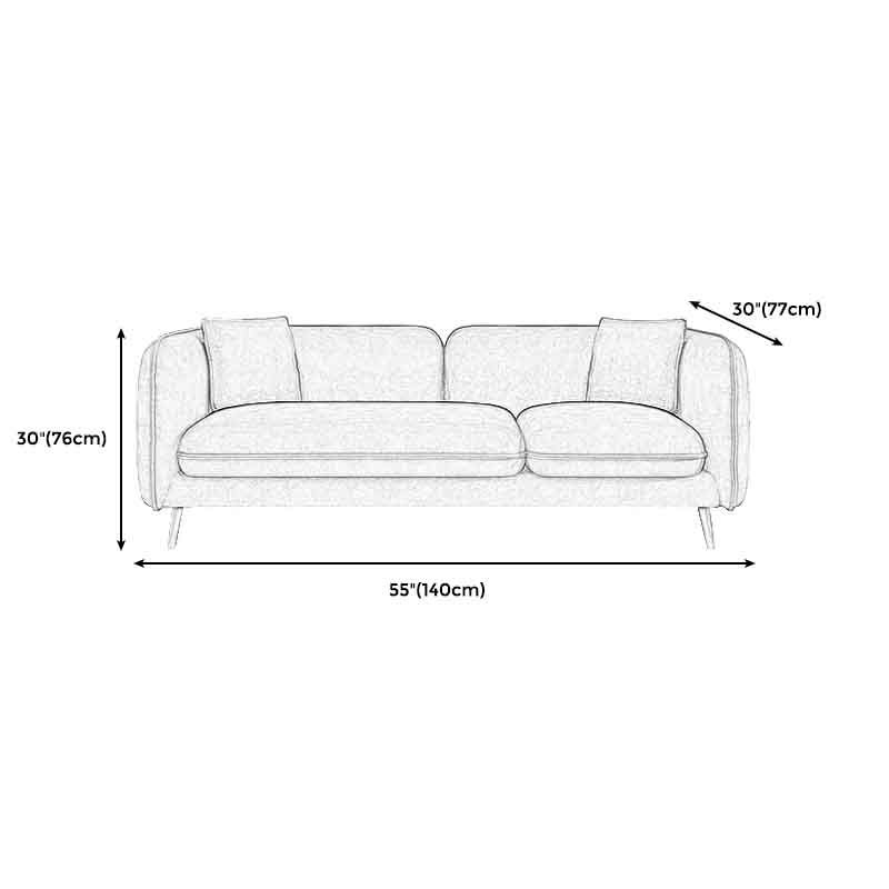 Tight Back Square Arm Ultra-Modern Sofa with Hair Pin Legs for Apartment Clearhalo 'furn' 'furn_sofas' 'Furniture' 'furniture_sofas' 'kitchen' 'kitchen_sofas' 'Living Room Furniture' 'Sofa' 'sofas' 1200x1200_a493d158-aa06-437c-855b-13fc4cfb012f