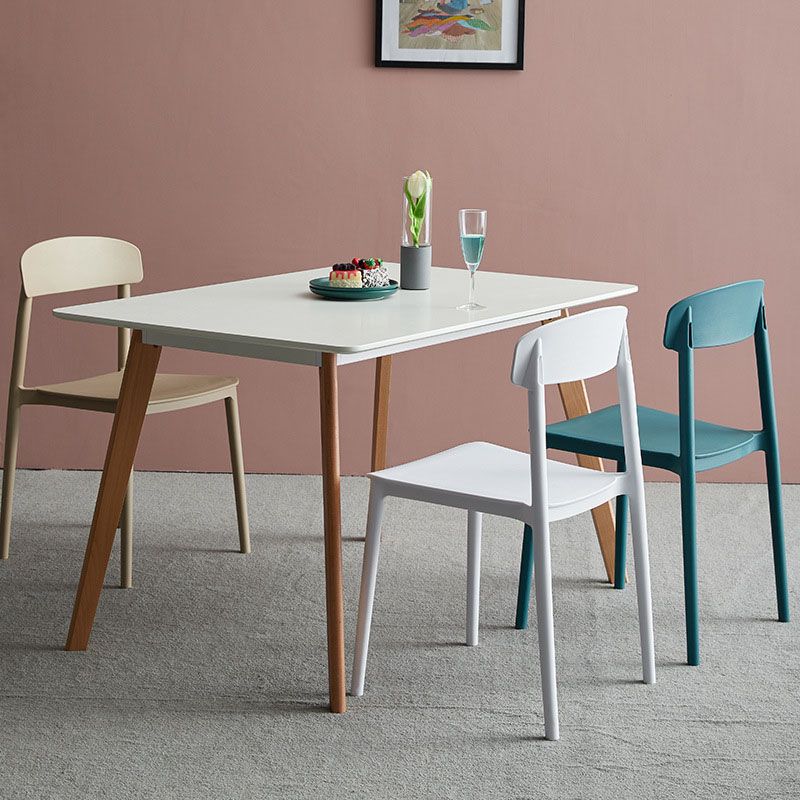 Modern Stackable Plastic Chair Open Back Dining Side Chair for Dining Room Clearhalo 'Dining Chairs' 'Dining Tables & Seating' 'dining_chair' 'furn' 'furn_dining_chair' 'Furniture' 'furniture_dining_chair' 'Kitchen & Dining Furniture' 1200x1200_a494575d-0d47-412f-84bf-f088c165c3d7