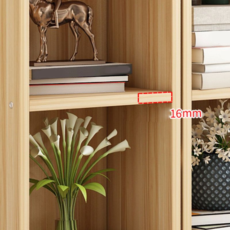 Modern Closed Back Bookshelf Engineered Wood Shelf Bookcase for Study Room