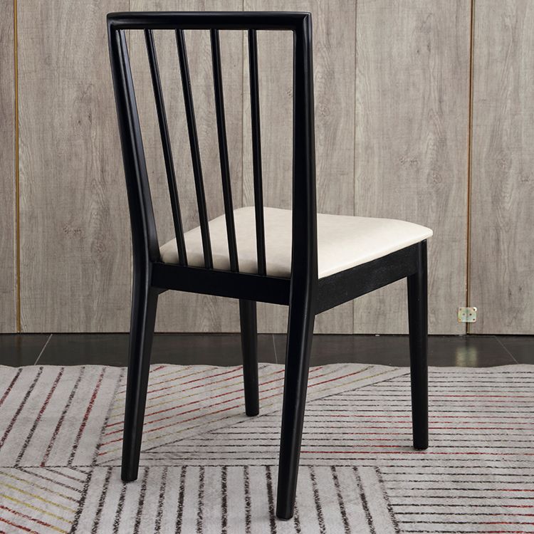 Modern Dining Side Chair 16.5'' Wide Wood Slat Back Chair for Home Use Clearhalo ' kitchen&dining_furn' 'Dining Chairs' 'Dining Tables & Seating' 'dining_chair' 'furn' 'furn_dining_chair' 'Furniture' 'furniture_dining_chair' 'Kitchen & Dining Furniture' 'kitchen' 1200x1200_a4950671-779a-4e0e-b699-8e1411f804f3