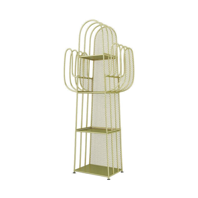 Scandinavian Iron Geometric Bookshelf Vertical Bookshelf,16.5"L x 11.8"W x 59"H Clearhalo 'Bookcases' 'furn' 'furn_bookcases' 'Furniture' 'furniture_bookcases' 'kitchen' 'kitchen_bookcases' 'Living Room Furniture' 'Office Furniture' 1200x1200_a4999feb-b9e2-42a1-acd1-83ac5acf3ce2