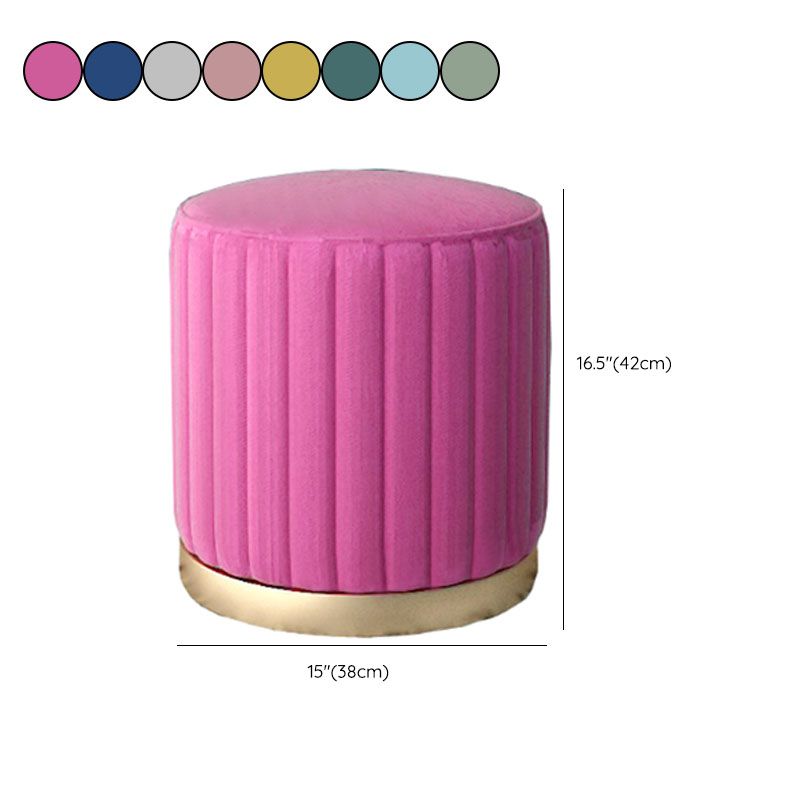 Gorgeous Round Pouf Solid Color Stain Resistant Pouf for Drawing Room Clearhalo 'furn' 'furn_ottomans_poufs' 'Furniture' 'Living Room Furniture' 'Ottomans & Poufs' 'ottomans_poufs' 1200x1200_a49a1c44-a3df-4525-95bb-ef4bc75f63c0