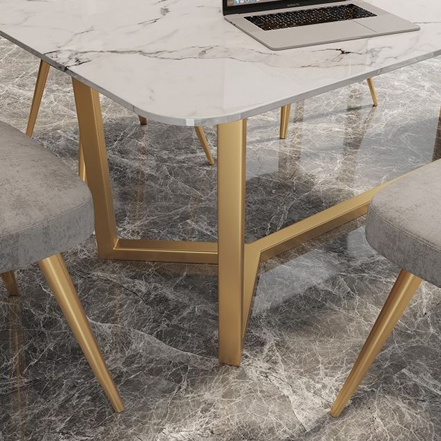 Curved Meeting Table Office Luxury Sintered Stone Writing Desk Clearhalo 'furn' 'furn_office_desk' 'Furniture' 'furniture_office_desk' 'Office Desks' 'Office Furniture' 'office_desk' 1200x1200_a49adb4c-2990-4235-8572-3cea9d0e279b