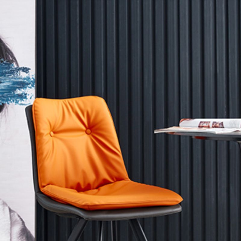 Silla de comedor para comedor tapizado industrial Parsons laterales de comedor