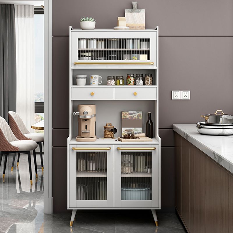 Wood Buffet Table Glam Sideboard Table with Cabinets and Drawers Clearhalo 'buffet_sideboard' 'Buffets & Sideboards' 'furn' 'furn_buffet_sideboard' 'Furniture' 'Kitchen & Dining Furniture' 1200x1200_a49f90bf-8658-4119-8a6c-484fbd1c62bf