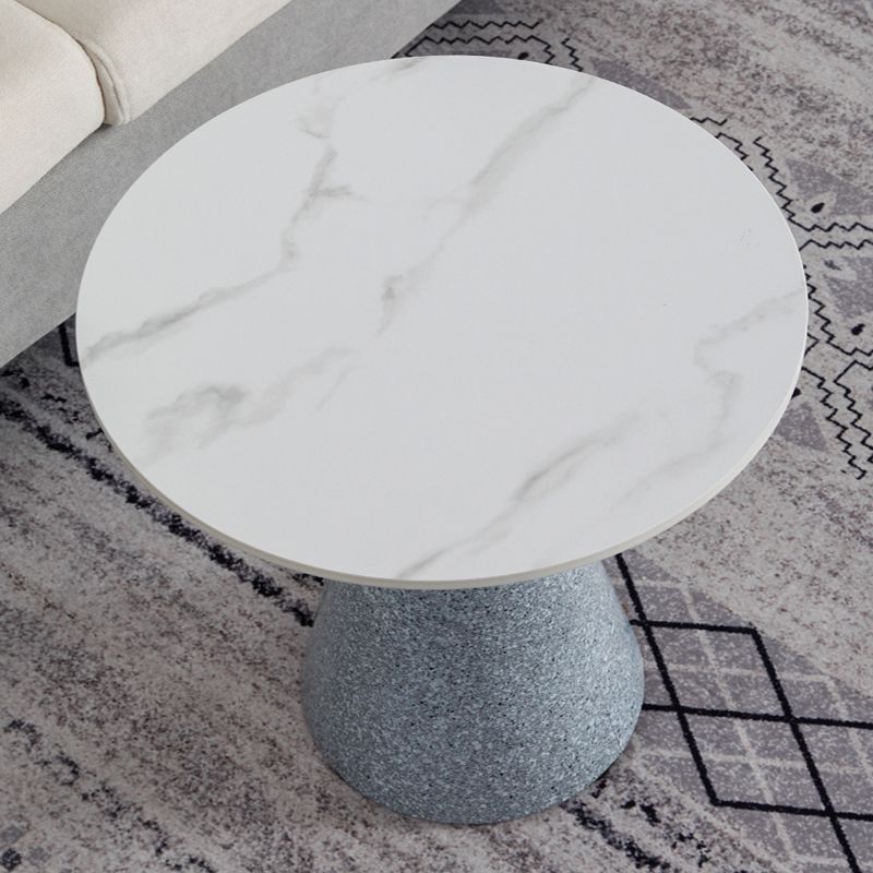 1 Slate Pedestal Coffee Table Round Modern Minimalist Coffee Table