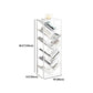 Modern Etagere Metal Bookcase White Vertical Shelf Bookcase for Study Room Clearhalo 'Bookcases' 'furn' 'furn_bookcases' 'Furniture' 'Office Furniture' 1200x1200_a4a10291-6058-4ddc-a709-77d5465c8766