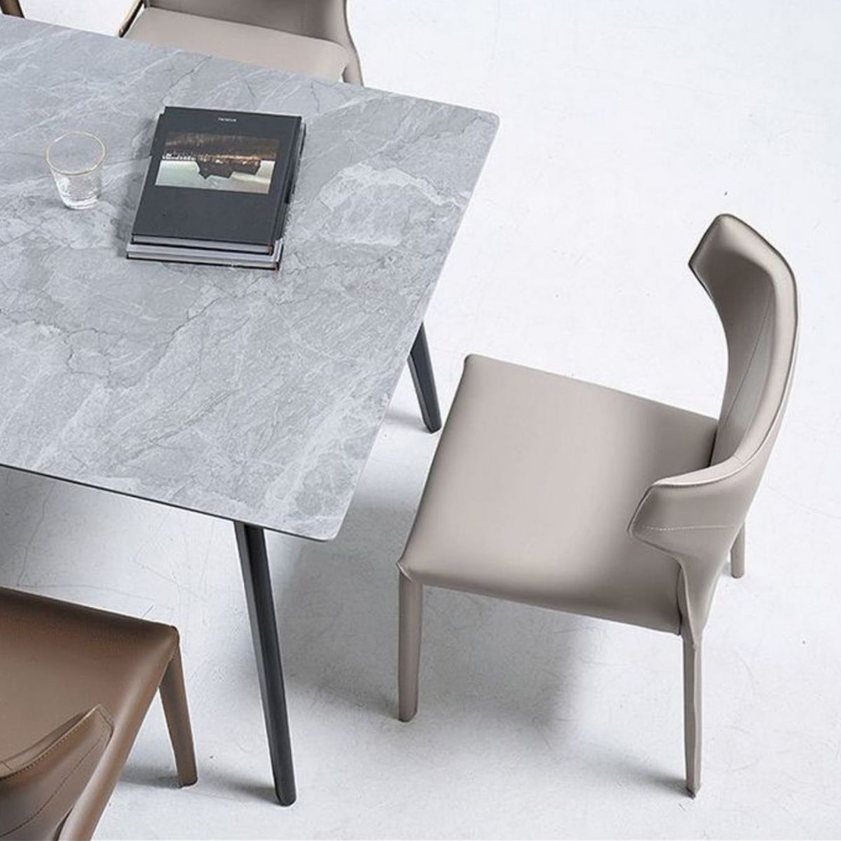 Contemporary Metal Dining Chair Armless Wingback Side Chair for Home Use Clearhalo 'Dining Chairs' 'Dining Tables & Seating' 'dining_chair' 'furn' 'furn_dining_chair' 'Furniture' 'furniture_dining_chair' 'Kitchen & Dining Furniture' 1200x1200_a4a1912e-c254-4ebf-bd4f-9f8725834e0d