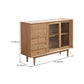 Tabella a buffet in legno massiccio Sideboard moderna con armadi e cassetti