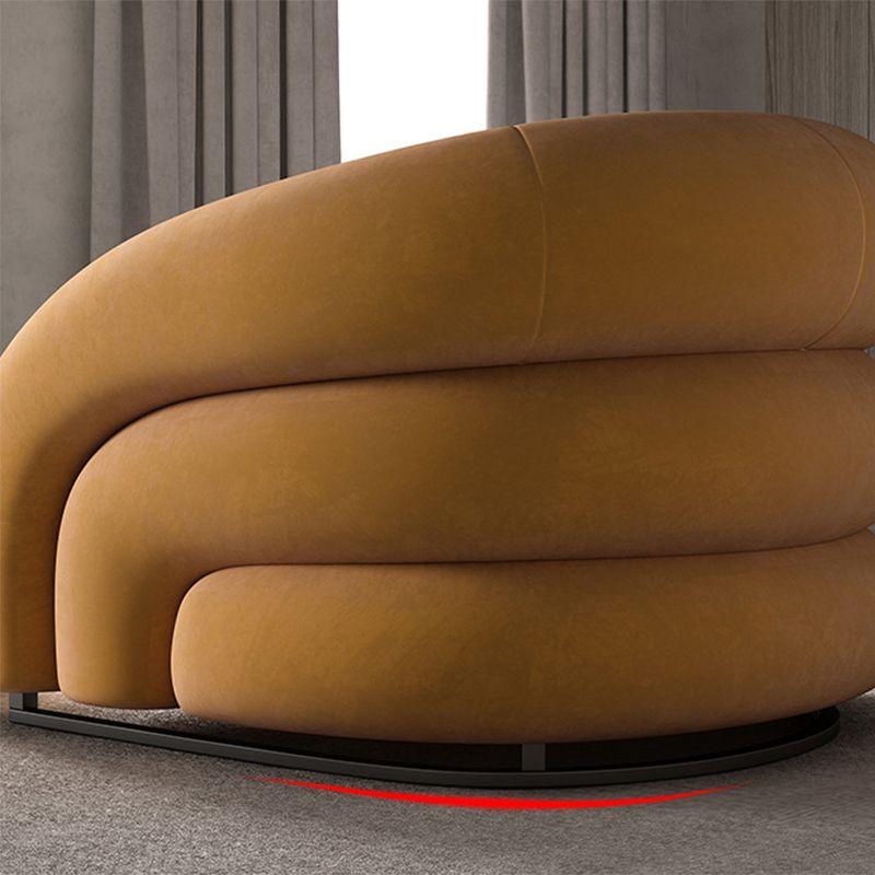 Nordic Style Fabric Armrest without Buffer Backrest Fabric Arm Chair Clearhalo 'Accent Chairs' 'accent_chairs' 'Chairs & Seating' 'furn' 'furn_accent_chairs' 'Furniture' 'Living Room Furniture' 1200x1200_a4a41597-59df-44ee-bdaf-ef1e21d4249d