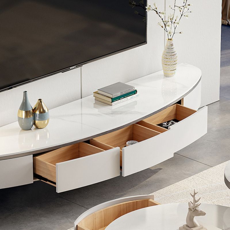 Stone Media Console TV Stand Modern TV Stand Console with 3 Drawers Clearhalo 'furn' 'furn_tv_stands_entertainment_centers' 'Furniture' 'Living Room Furniture' 'TV Stands & Entertainment Centers' 'TV Stands & Media Storage Furniture' 'tv_stands_entertainment_centers' 1200x1200_a4a472c5-1c4c-405d-986a-45d48a1bb3fa