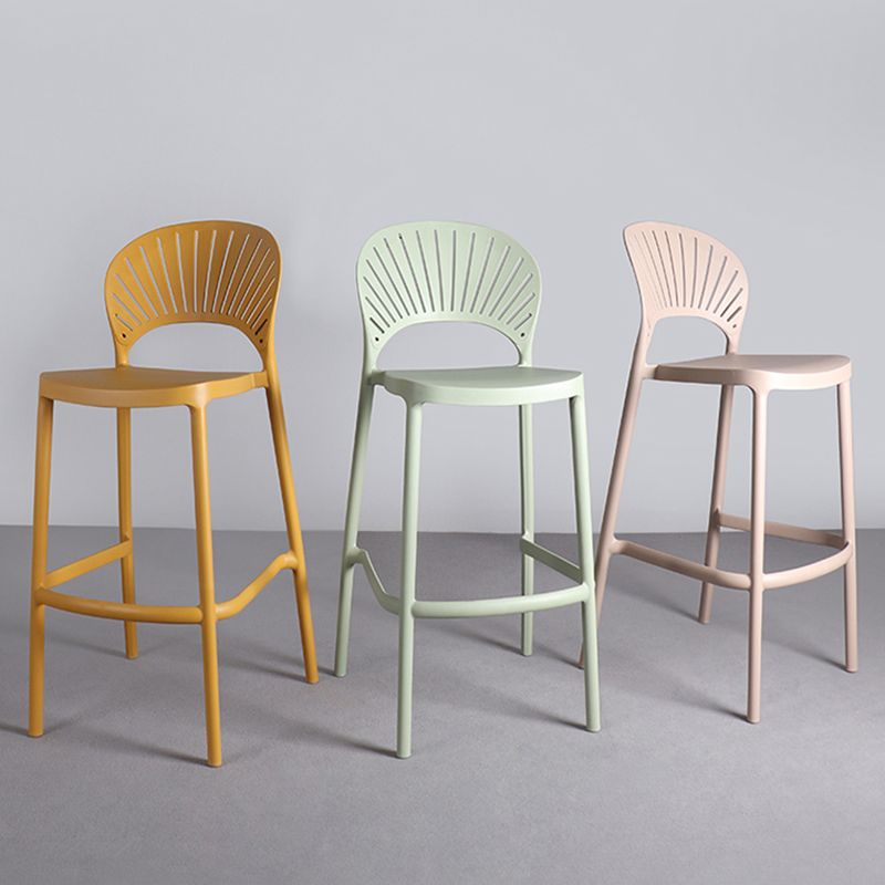 Nordic Plastic Simple Stackable Barstool Indoor Tall Stool with Saddle Seat Clearhalo 'Bar Furniture' 'Bar Stools' 'bar_stools' 'furn' 'furn_bar_stools' 'furniture_bar_stools' 'Kitchen & Dining Furniture' 'kitchen&dining_furn' 'kitchen' 'kitchen_furn' Furniture' 1200x1200_a4a62b13-1a40-4d1a-8d13-d7f18a8074b3