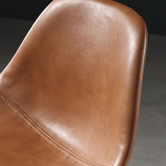 Contemporary Matte Finish PU Leather Barstool Footrest Restaurant Stool Clearhalo 'Bar Furniture' 'Bar Stools' 'bar_stools' 'furn' 'furn_bar_stools' 'Furniture' 'furniture_bar_stools' 'Kitchen & Dining Furniture' 1200x1200_a4a62f88-e503-4eb0-8e11-19cdf66f8feb